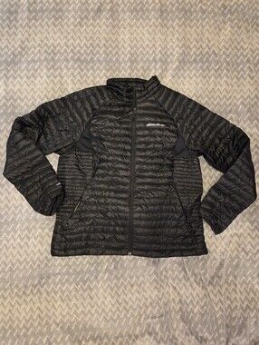 Eddie Bauer Black Down Puffer Coat